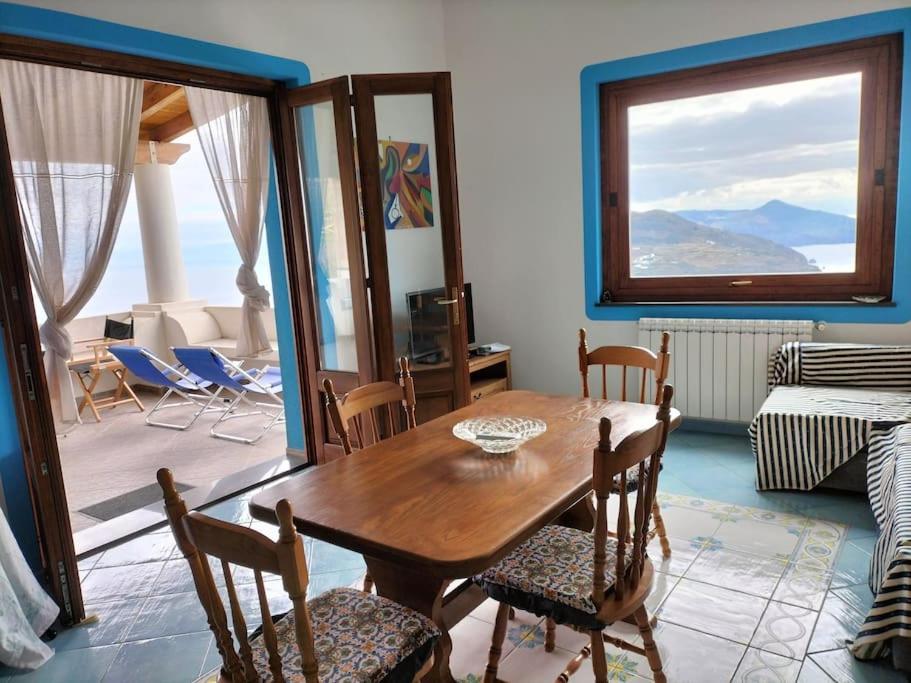 Scirocco Eolie With Sea View! Vila Lípara Exterior foto